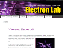 Tablet Screenshot of electronlab.org